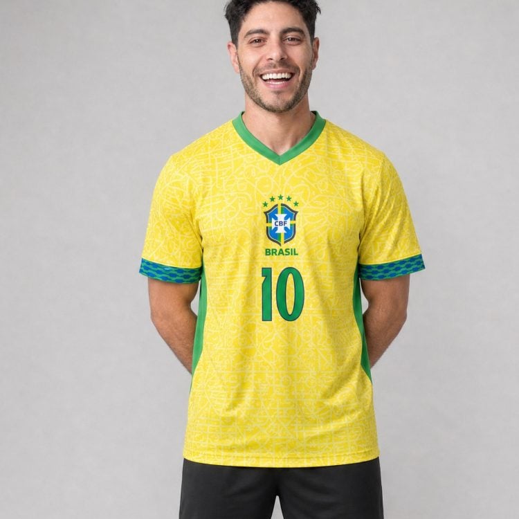 Neymar Brazil Jersey, #10 Home Yellow | 99Jersey