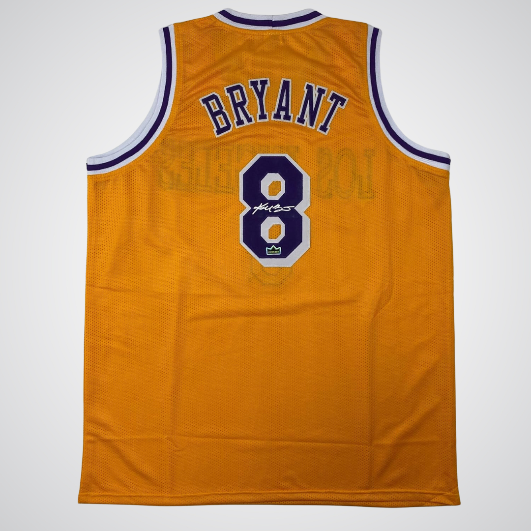 Facsimile Autographed Kobe Bryant #8 Los Angeles Basketball Jersey