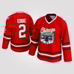 Cousin Eddie #2 Chicago Shitters Christmas Vacation Style Hockey Jersey
