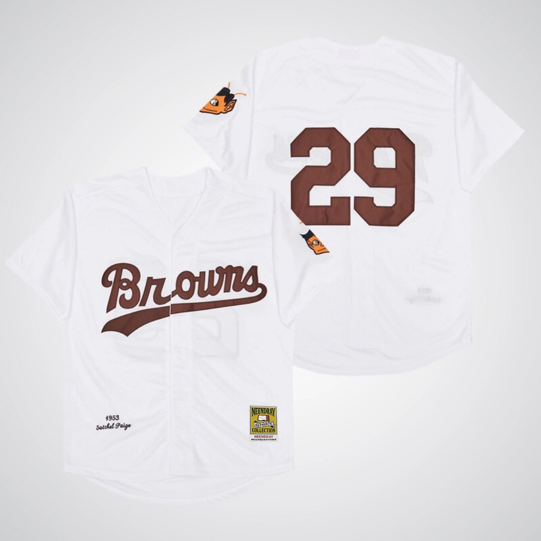 Satchel Paige #29 St. Louis Browns Baseball Jersey