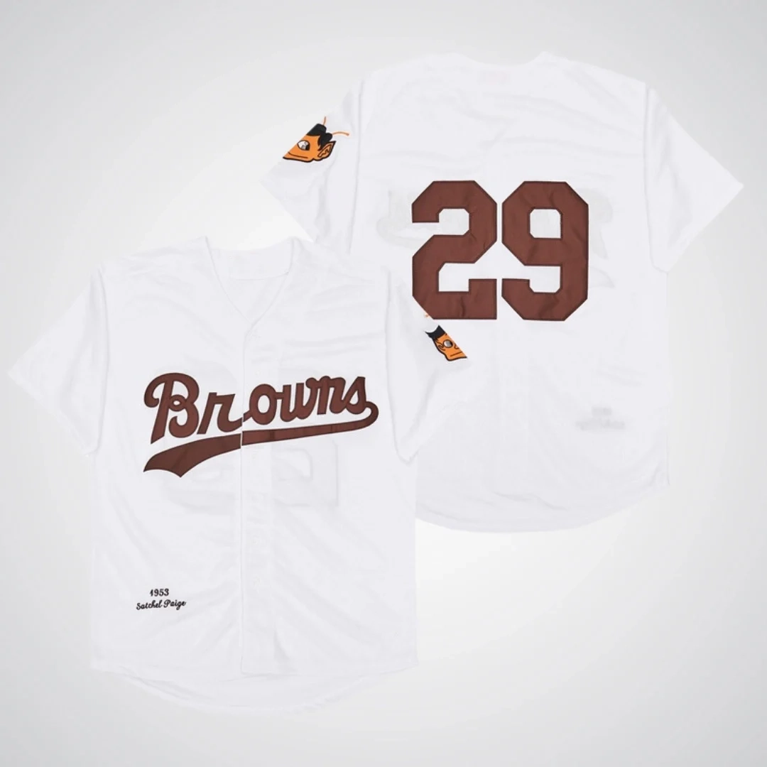 Satchel Paige #29 St. Louis Browns Baseball Jersey