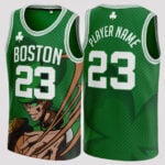 Design Your Game Custom Boston 'Leprechaun' Basketball Jersey