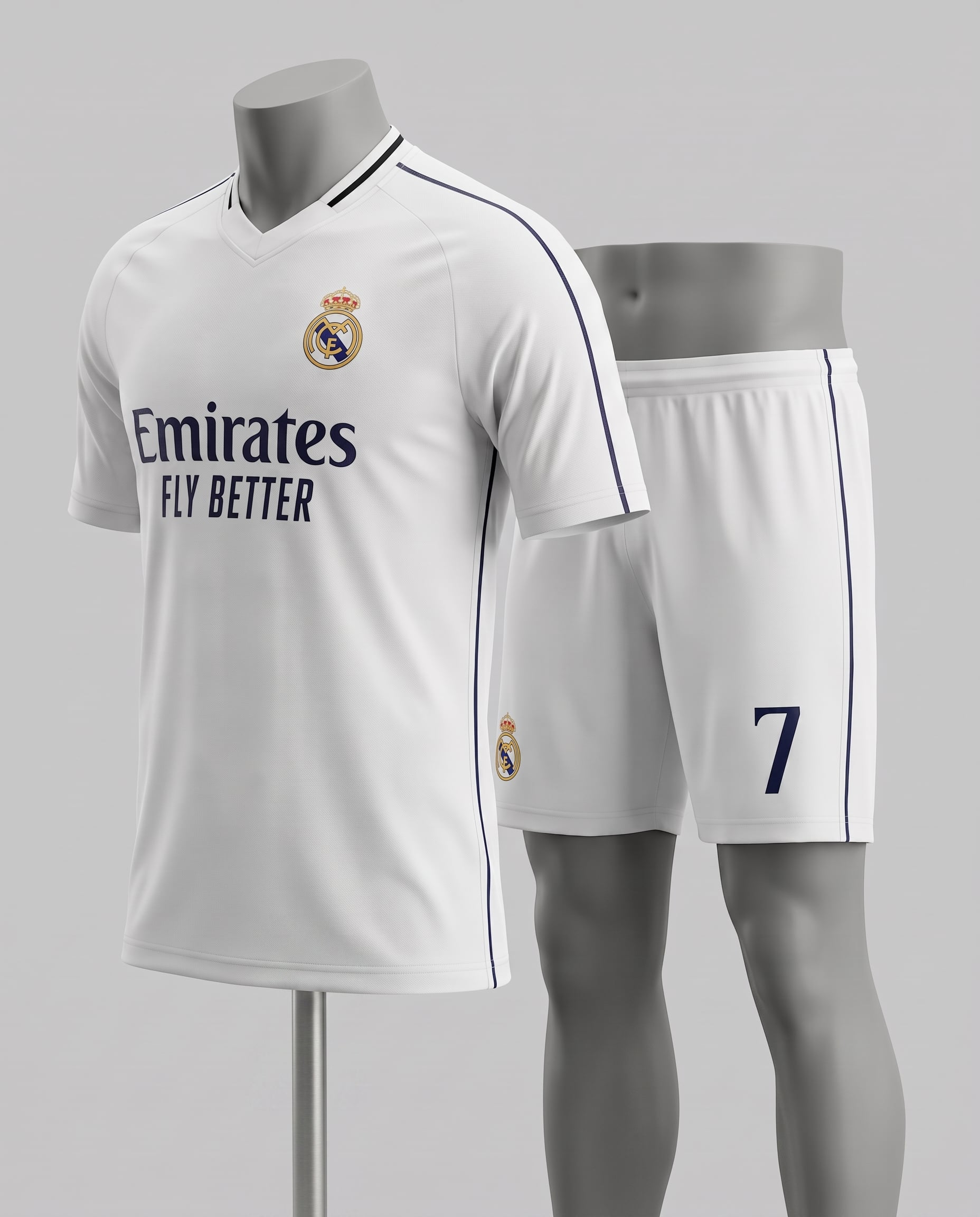 Cristiano Ronaldo Real Madrid Jersey, #7 White | 99Jersey
