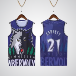 Kevin Garnett #21 Minnesota Timberwolves Retro Wolf Tank Top