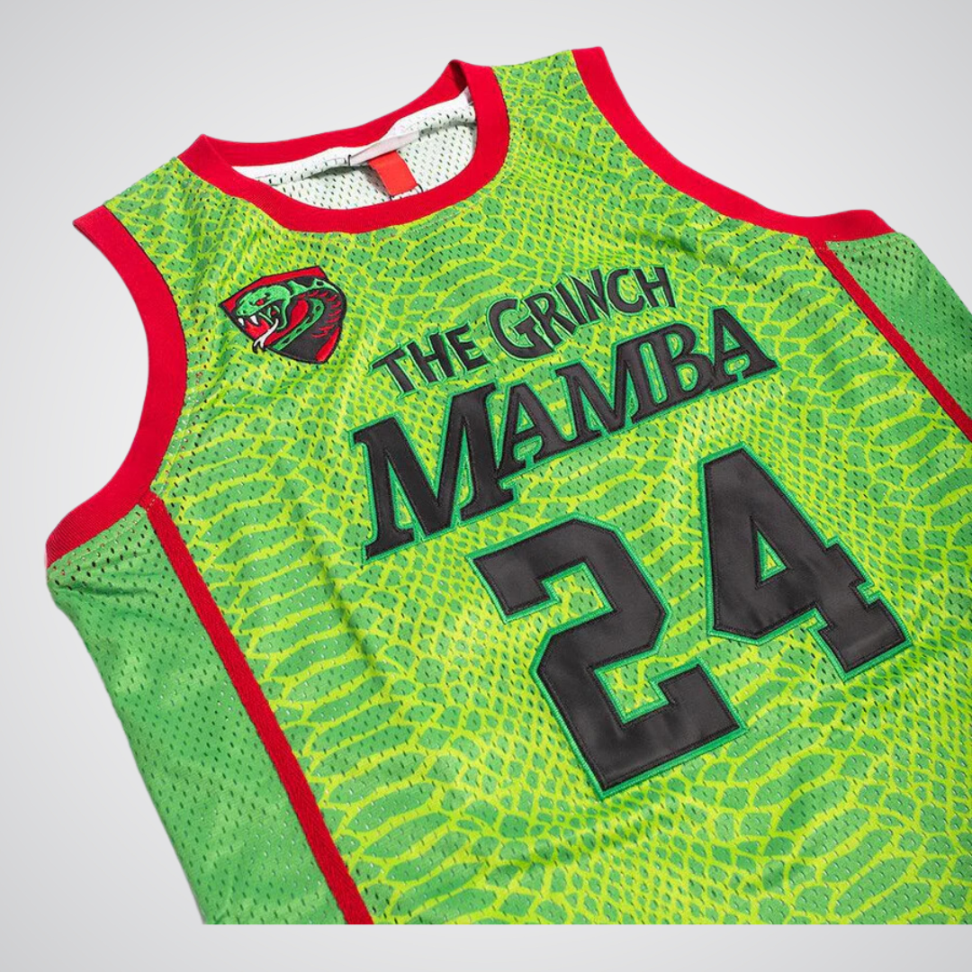 Kobe Bryant #24 Grinch Mamba Christmas Edition Jersey
