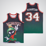 Marvin the Martian #34 Milwaukee Space Jam Basketball Jersey