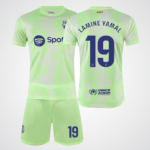 Lamine Yamal #19 Barcelona Neon Green Edition Soccer Jersey
