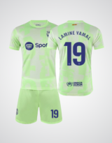 Lamine Yamal #19 Barcelona Neon Green Edition Soccer Jersey