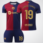 Lamine Yamal #19 Barcelona Home Edition Soccer Jersey