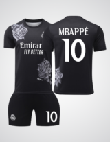 Kylian Mbappé #10 Real Madrid Floral Soccer Jersey