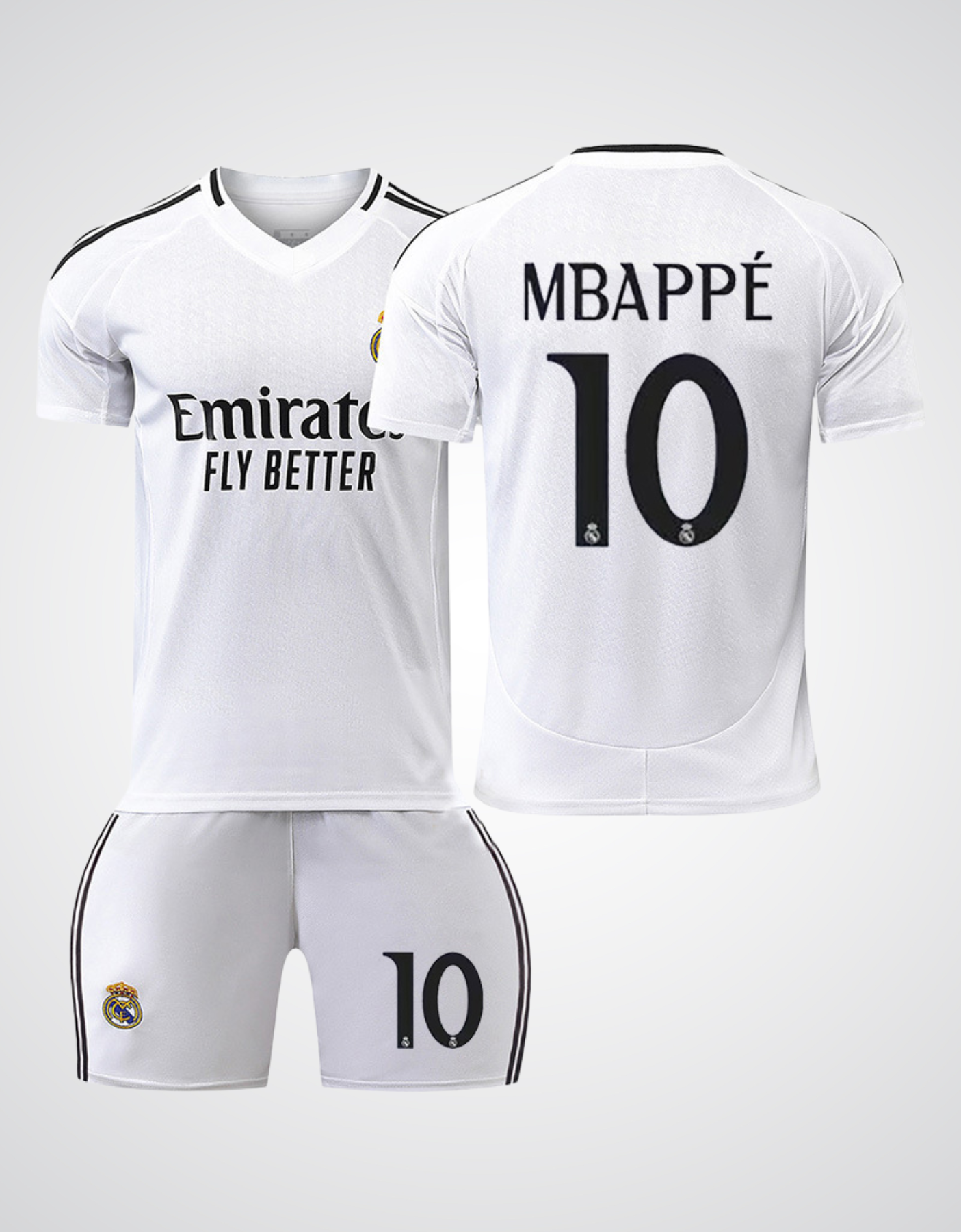 Kylian Mbappé #10 Real Madrid Home Soccer Jersey