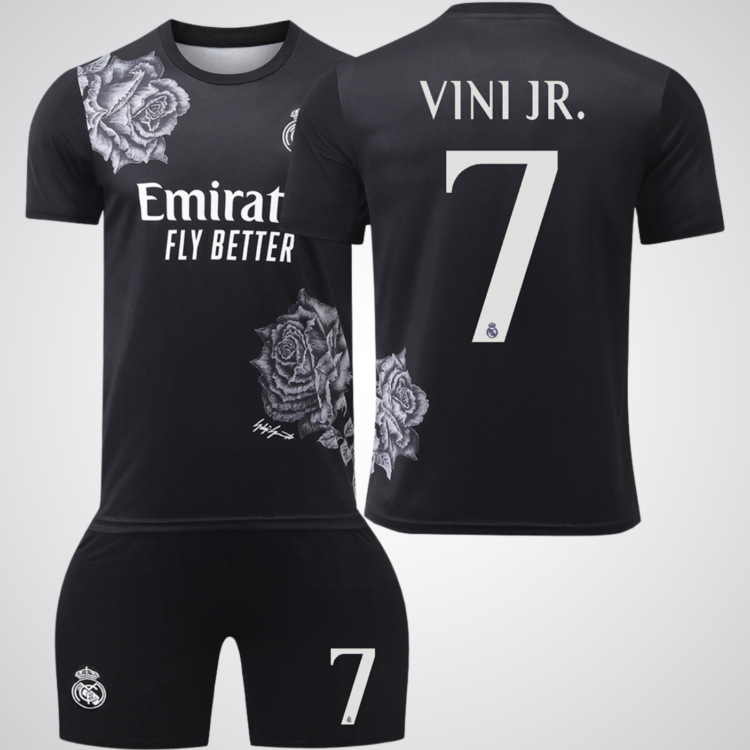 Vinicius Jr Jersey, #7 Real Madrid Black Rose | 99Jersey