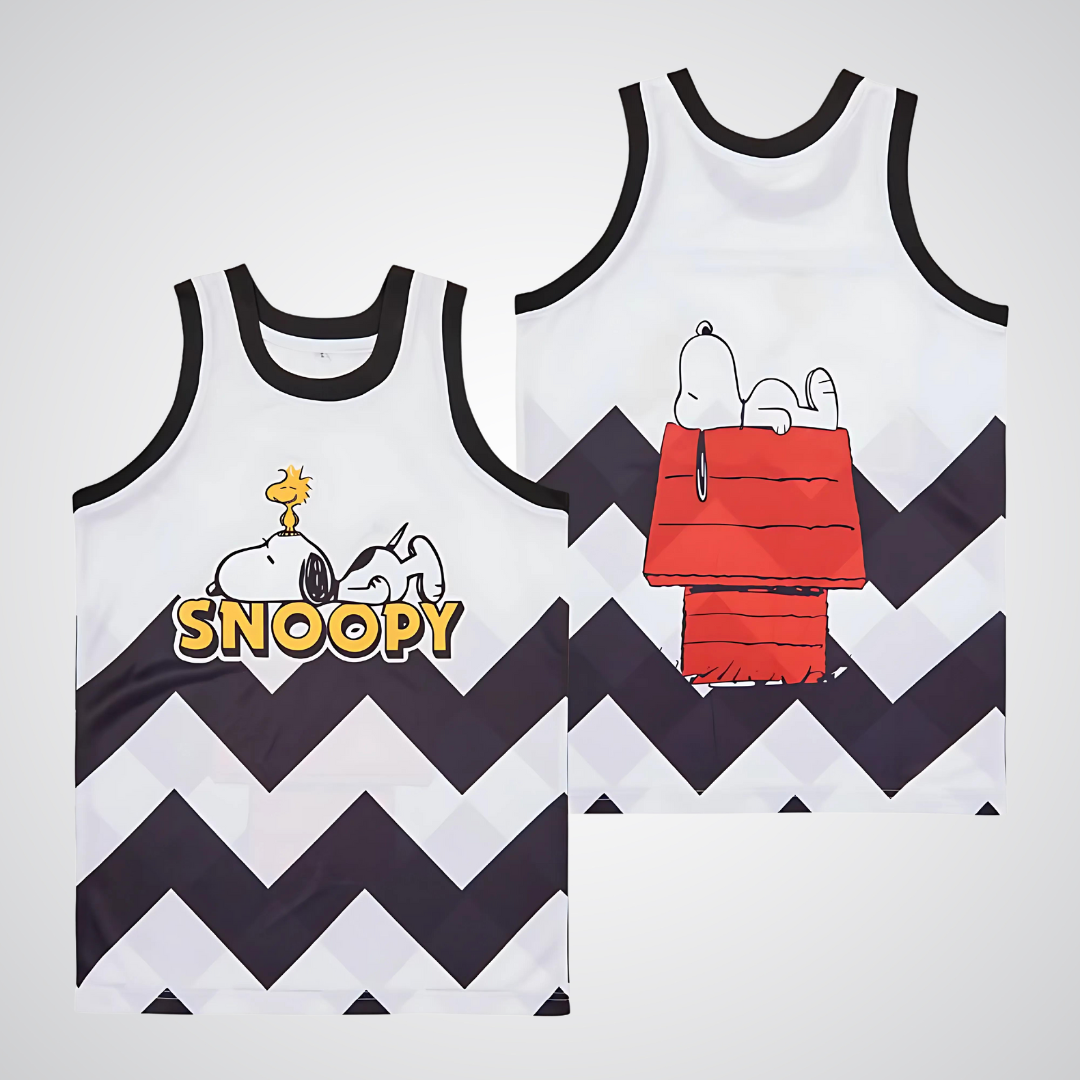 Snoopy & Woodstock Classic Peanuts Basketball Jersey