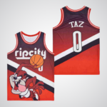 Taz #0 Rip City Basketball Jersey