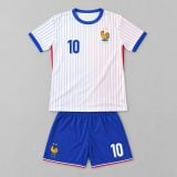 white with blue stripe