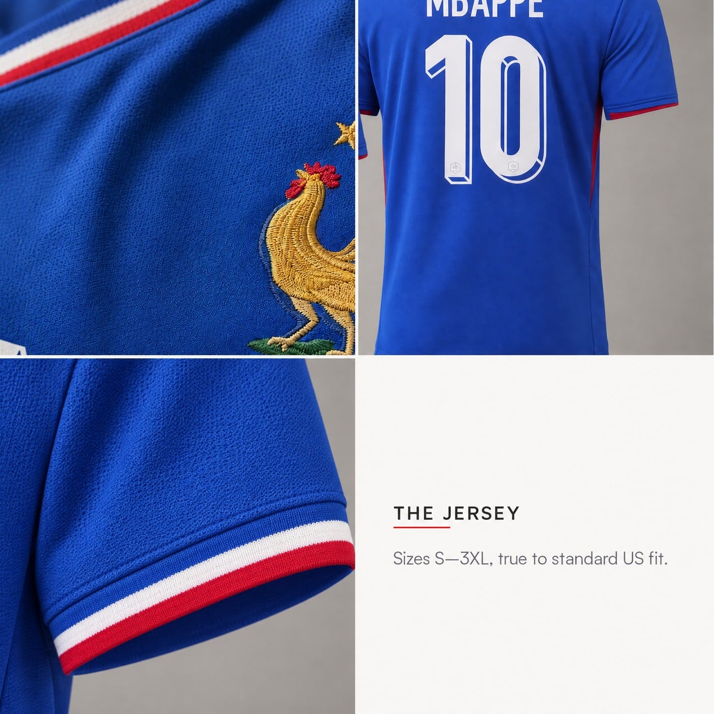 Mbappe France Jersey #10 Blue Home National Team | 99Jersey