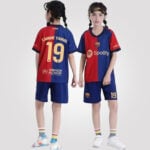 Lamine Yamal #19 Barcelona Youth Soccer Set
