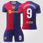 Robert Lewandowski #9 Barcelona Home Edition Soccer Jersey