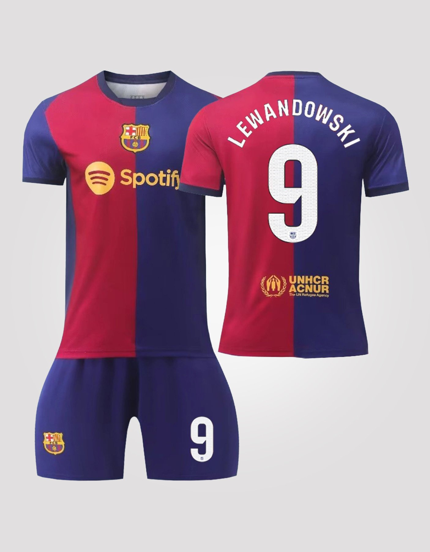 Robert Lewandowski #9 Barcelona Home Edition Soccer Jersey