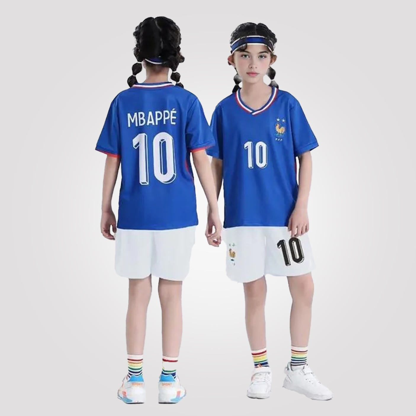フランス代表 MBAPPE 10 キッズMサイズ（137-147cm） Kylian Mbappé #10 France Home Youth Soccer Set - 99Jersey | Where