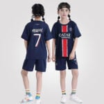 Kylian Mbappé #7 PSG Home Youth Soccer Set