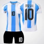 Lionel Messi #10 Argentina Stripes Soccer Jersey