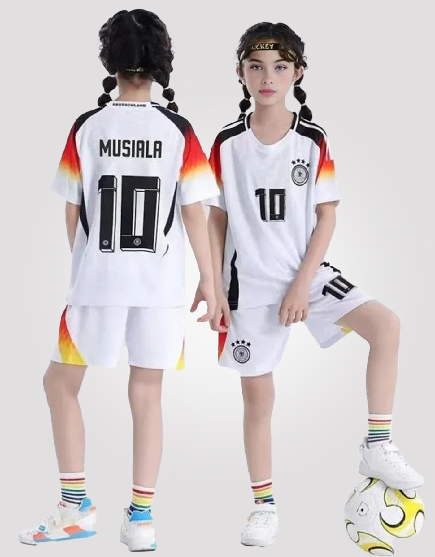 Jamal Musiala #10 Germany Home Youth Soccer Set - 99Jersey | Where