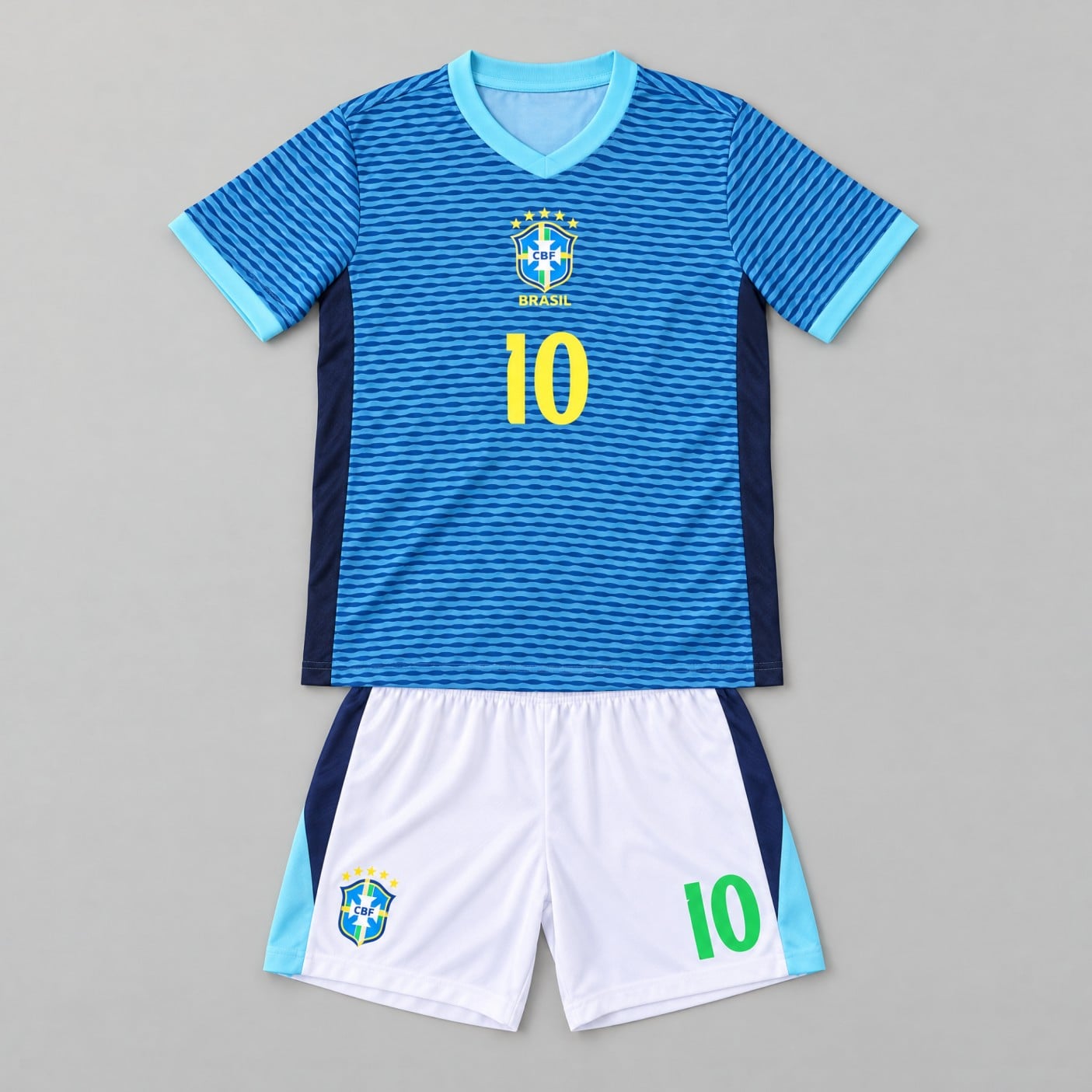 Neymar Jr. #10 Brazil Youth Soccer Set
