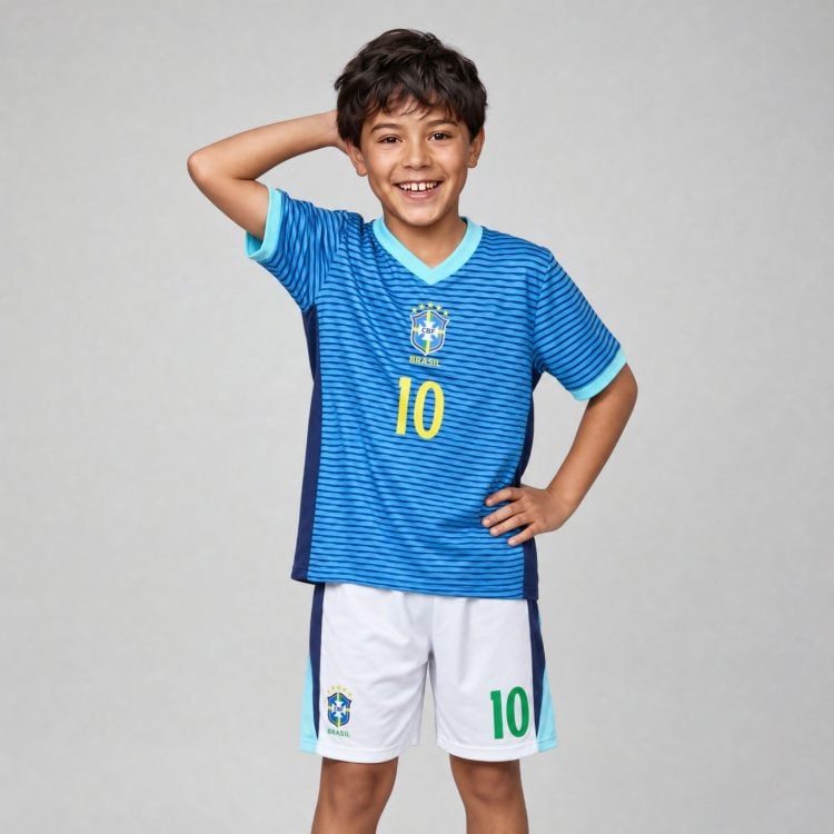 Neymar Brazil Jersey, #10 Kids Soccer Set | 99Jersey