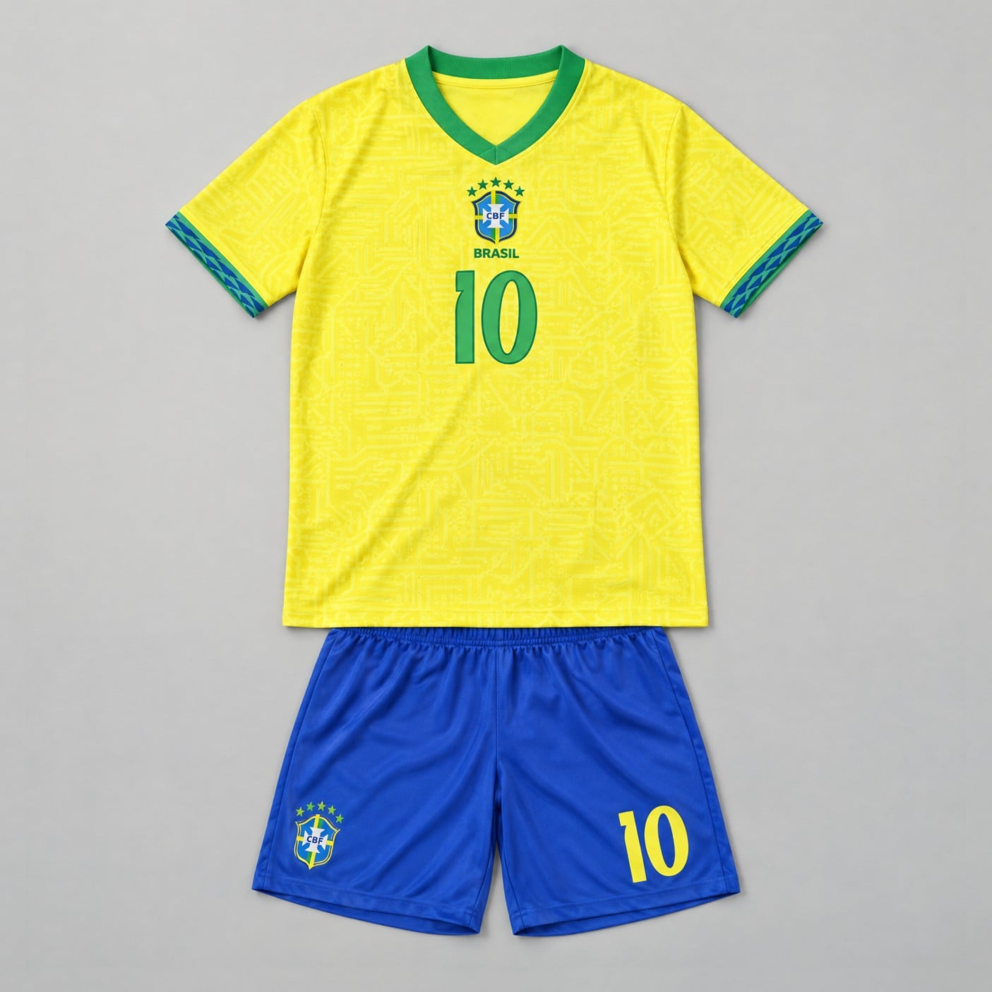 Neymar Brazil Jersey, #10 Kids Soccer Set | 99Jersey