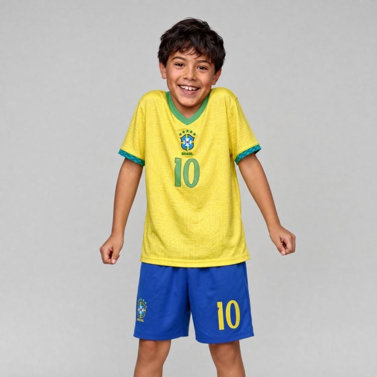 Neymar Brazil Jersey, #10 Kids Soccer Set | 99Jersey