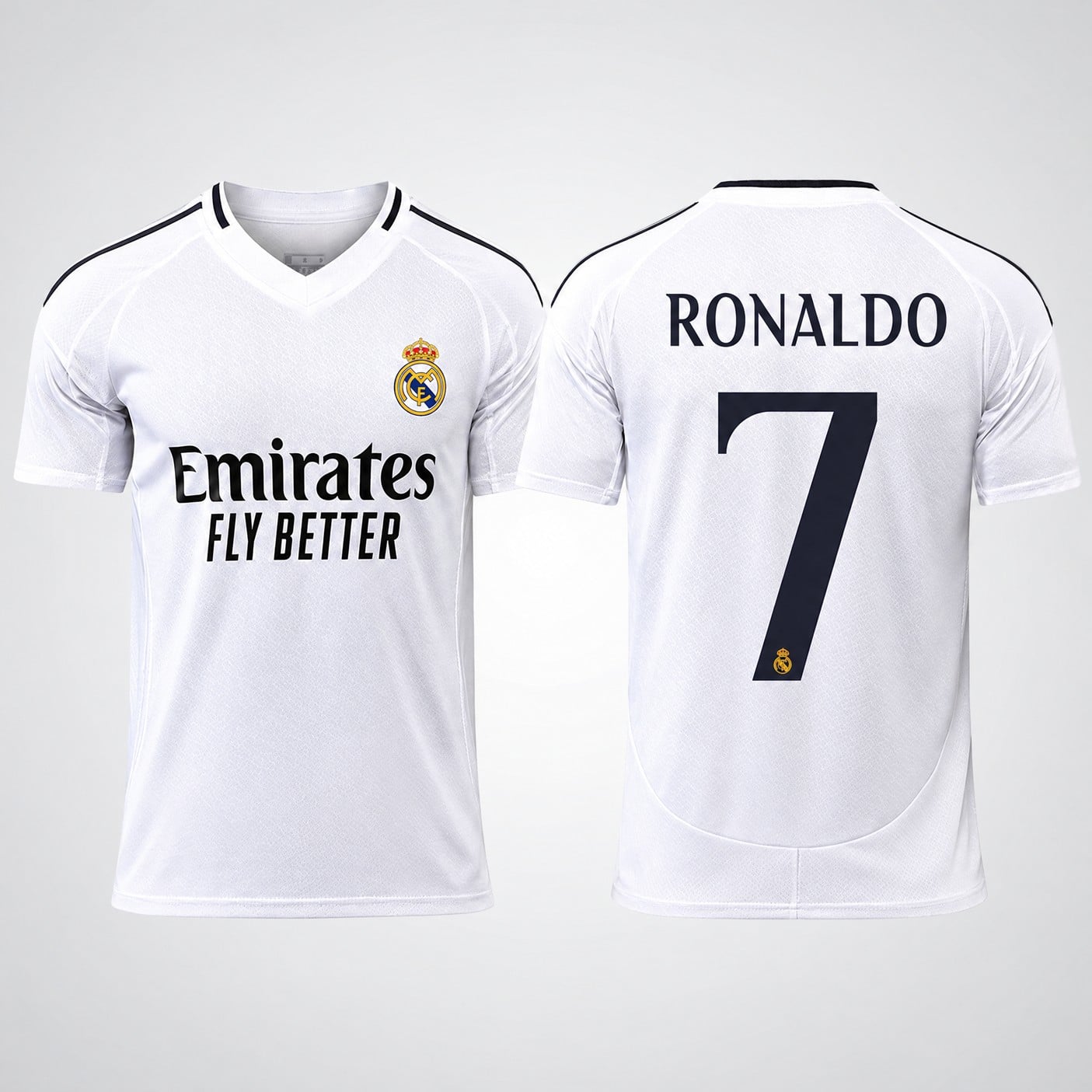 Real Madrid RONALDO 7 ユニフォーム Cristiano Ronaldo Real Madrid Jersey, #7 White | 99Jersey