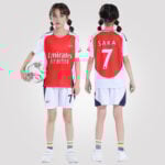 Bukayo Saka #7 Arsenal Home Youth Soccer Set