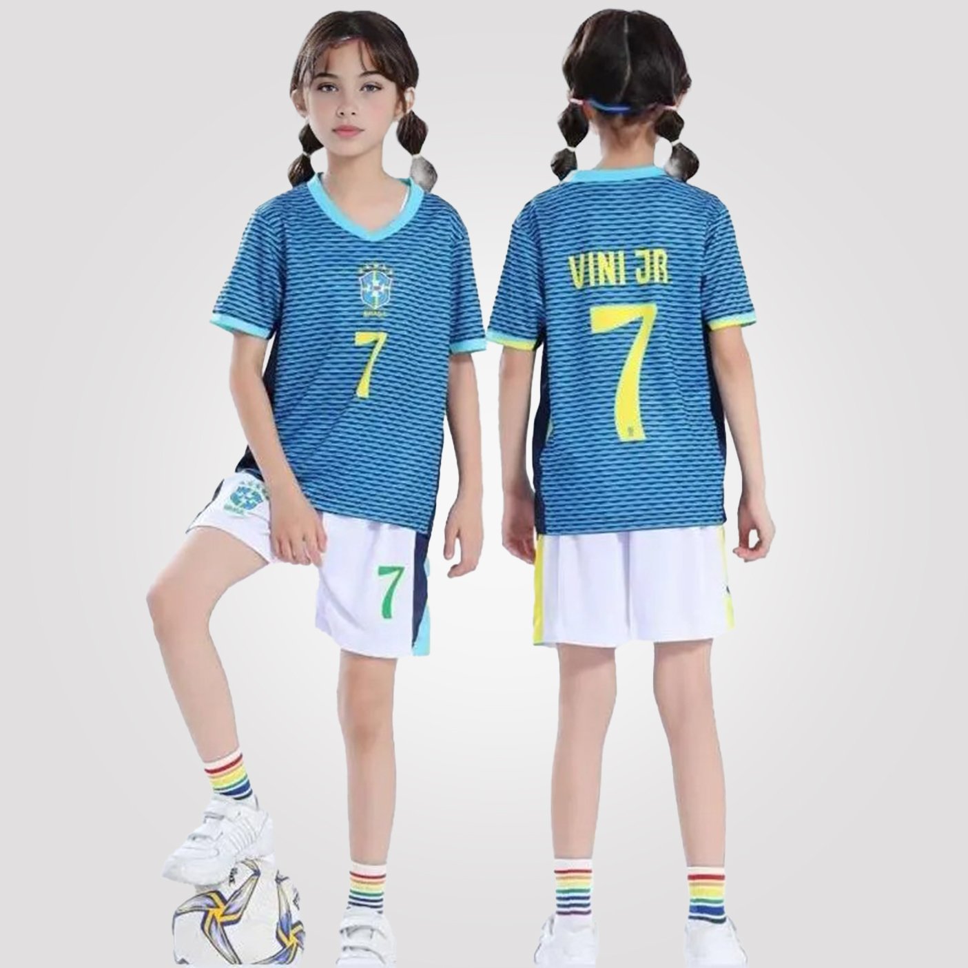 Vinícius Júnior #7 Brazil Youth Soccer Set