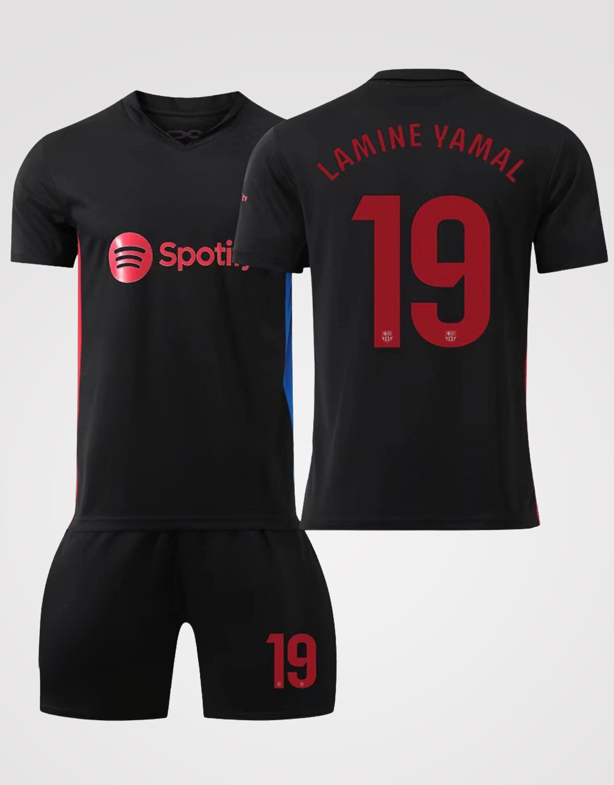 Lamine Yamal #19 Barcelona Black Edition Soccer Jersey