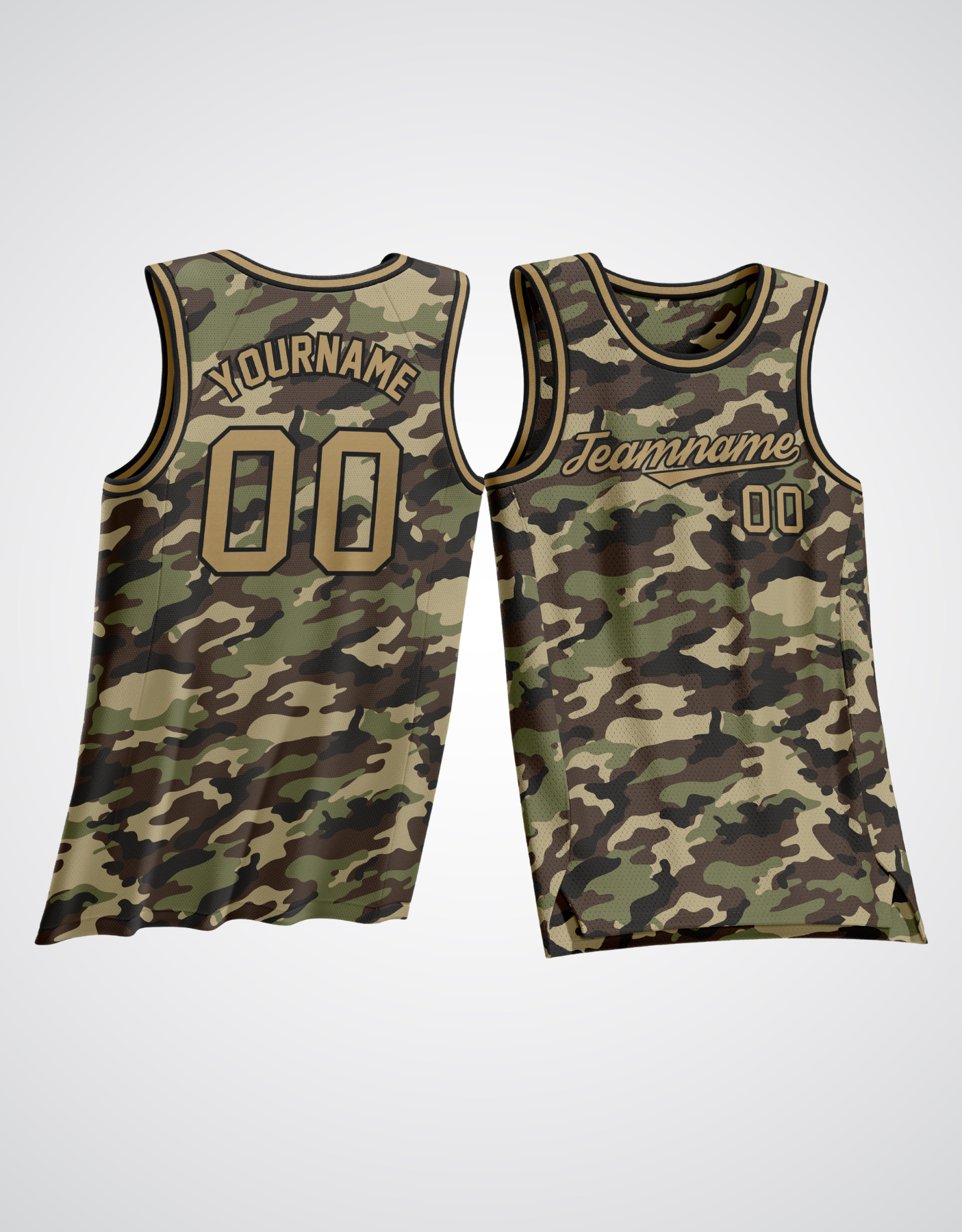 Customized Camo Basketball Jersey