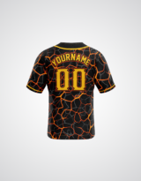 Customized Lava Concept Baseball Jersey