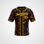 Customized Lava Concept Baseball Jersey