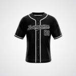 Customized White Accent Pinstripe Baseball Jersey