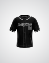 Customized White Accent Pinstripe Baseball Jersey