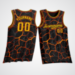 Customized Lava Concept Basketball Jersey