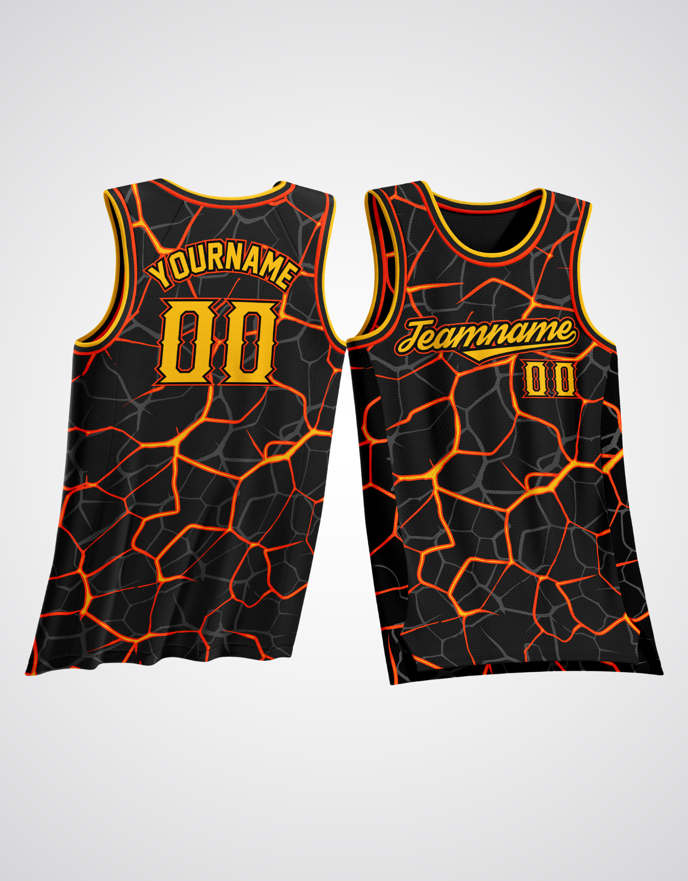 Customized Lava Concept Basketball Jersey