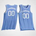 Customized Light Blue Basketball Jersey