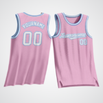 Customized Light Pink Basketball Jersey