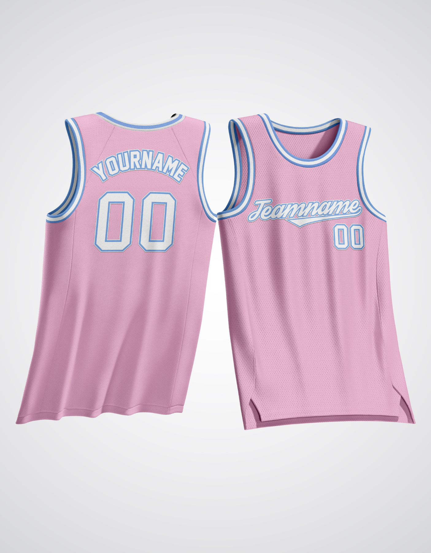 Customized Light Pink Basketball Jersey