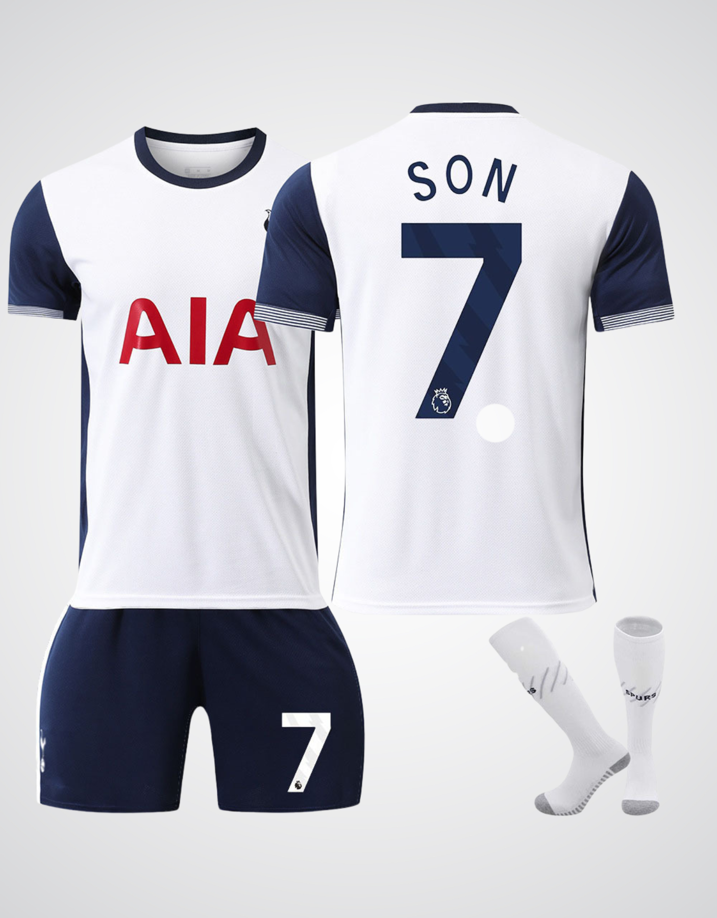 Heung-Min Son #7 Tottenham Hotspur Home Soccer Set
