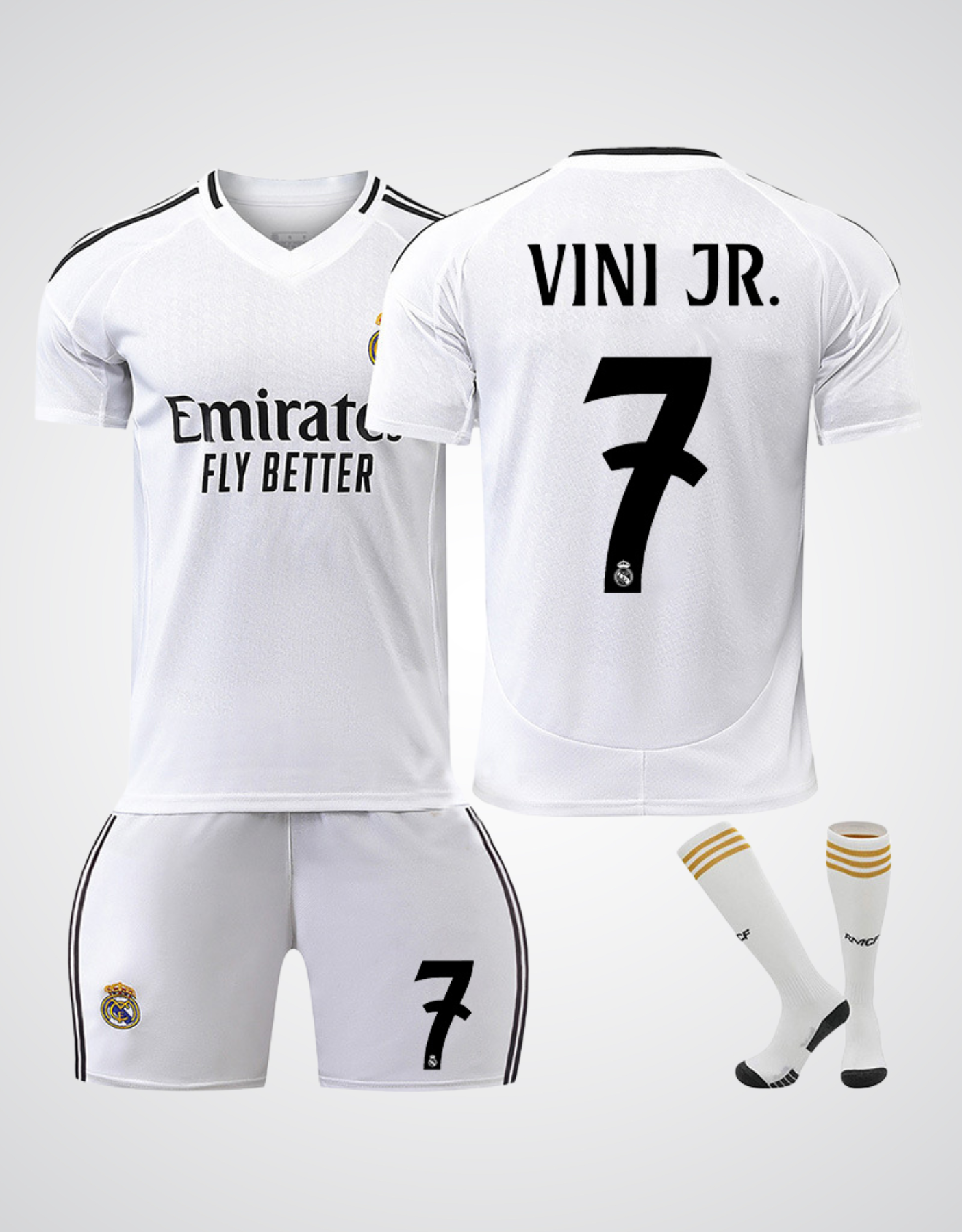 Vinícius Júnior #7 Real Madrid Home Kit Soccer Jersey