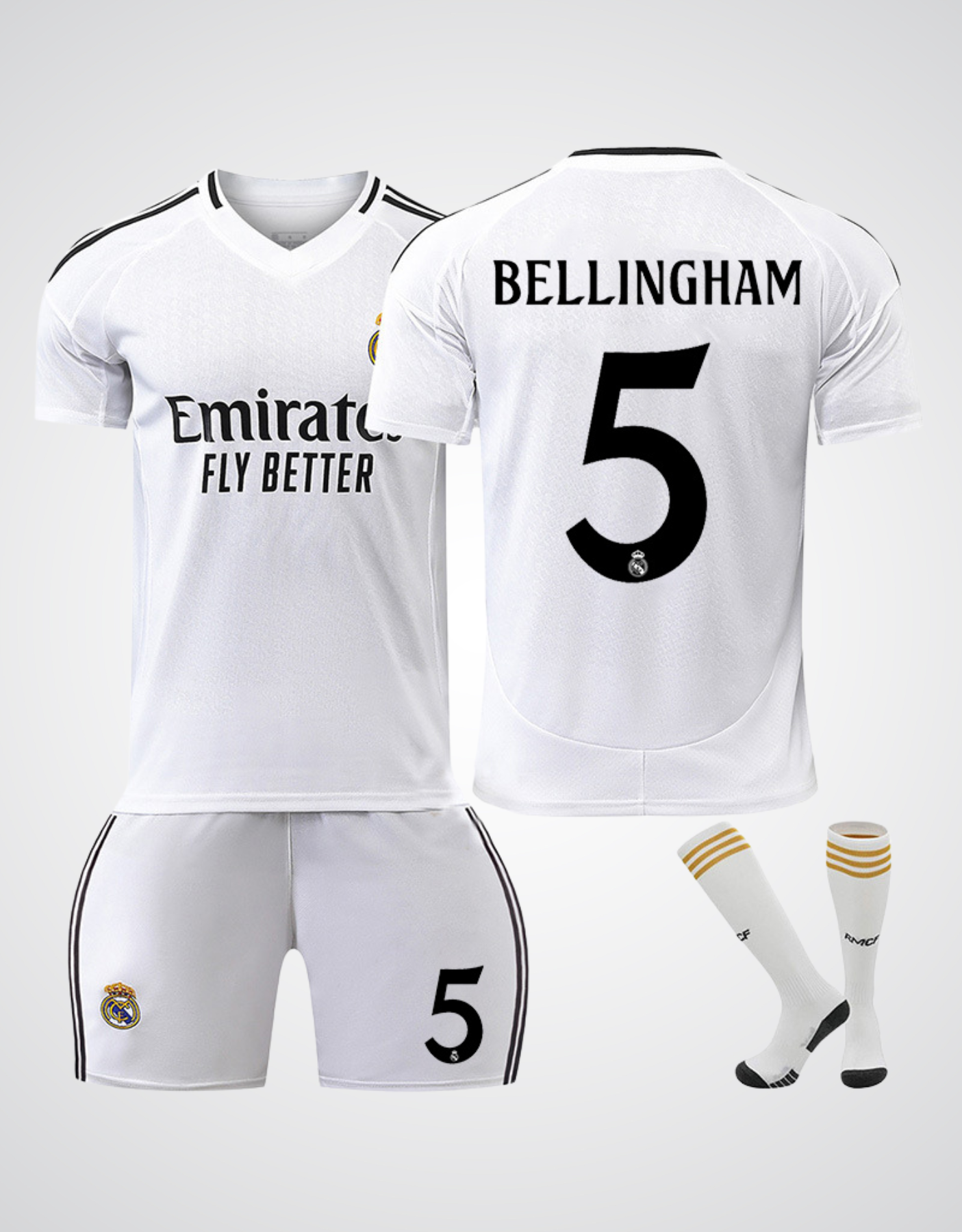 Jude Bellingham #5 Real Madrid Home Kit Soccer Jersey