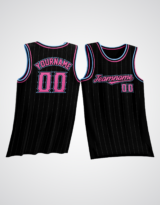 Customized Black Pink Basketball Jersey