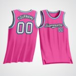 Customized Hot Pink Basketball Jersey